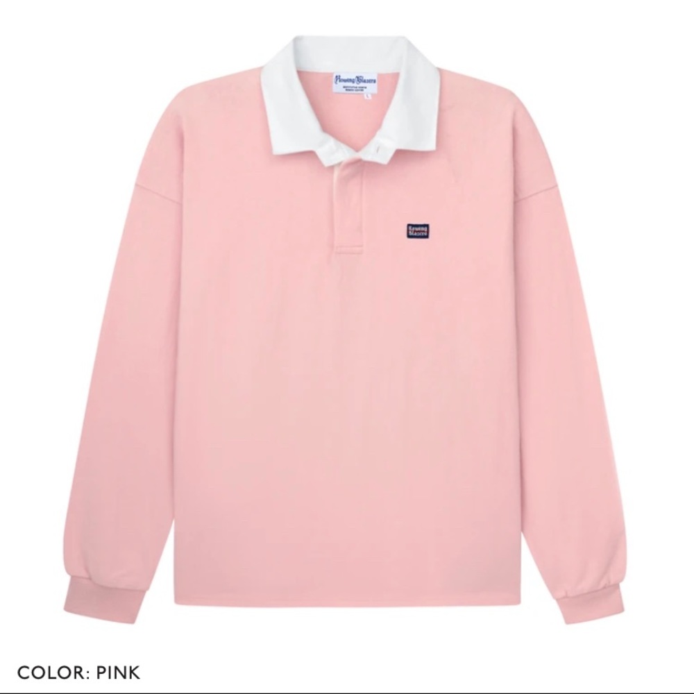Pink rowing blazers dad rugby shirt